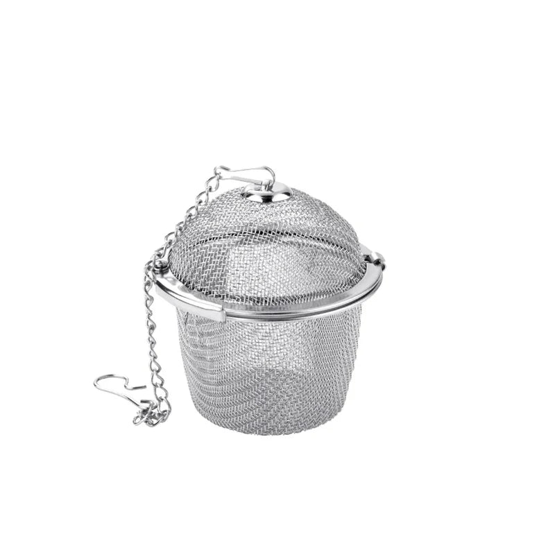 Mesh Infuser med låsende kjede i rustfritt stål te krydder sil ball | Luvikno