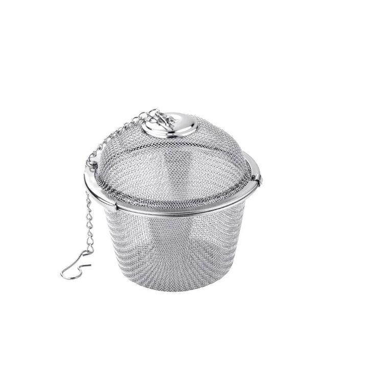 Mesh Infuser med låsekjede Rustfritt stål Te Krydder Sil Ball | Luvikno