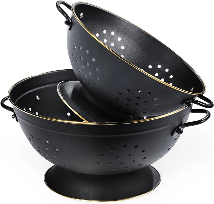 Metal Sildekurver med Håndtak og Solid Bunn Sett av 2 | Luvikno