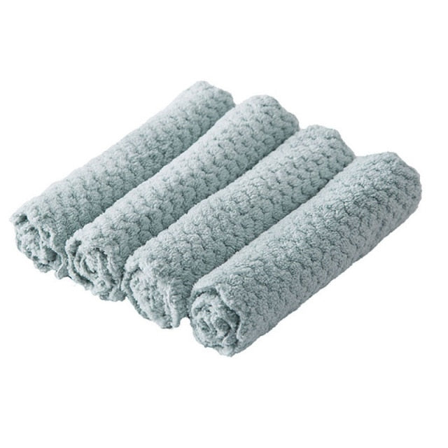 Mikrofiber Rengjøringsklut Vannabsorpsjon Kjøkkenkluter Håndkle | Luvikno