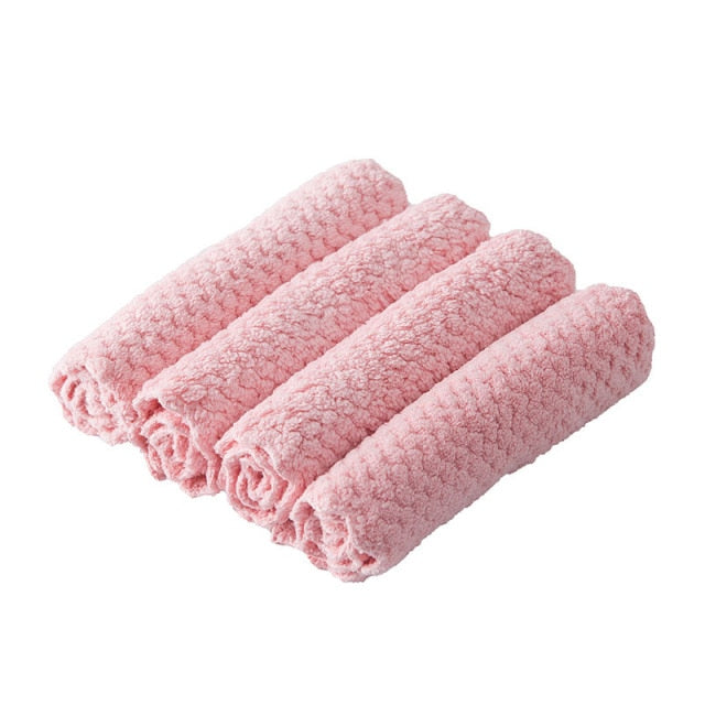 Mikrofiber Rengjøringsklut Vannabsorpsjon Kjøkkenkluter Håndkle | Luvikno