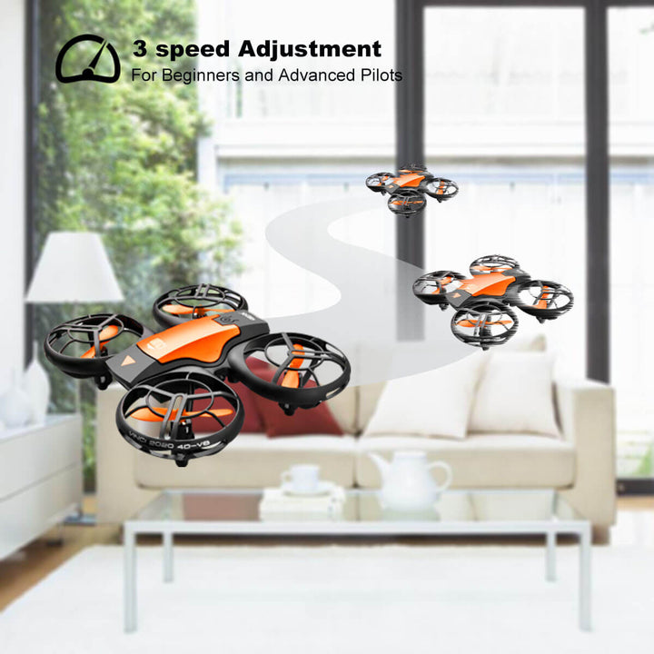 Luvikno | Kamera for Nybegynnere | Flygende RC Quadcopter med Bevegelse og Mobilkontroll