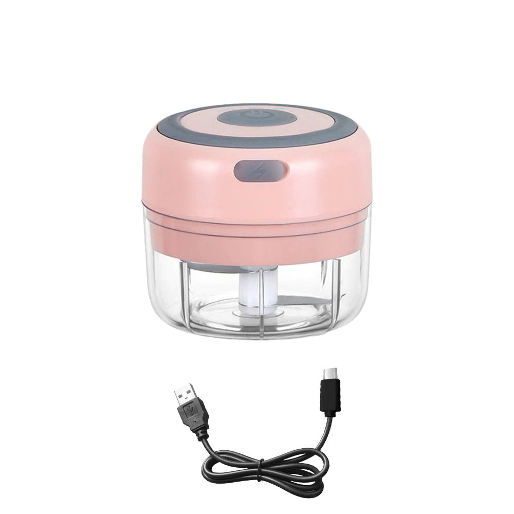 Mini Elektrisk Hvitløk USB Lading Ingefær Moser Knuser Maskin | Luvikno