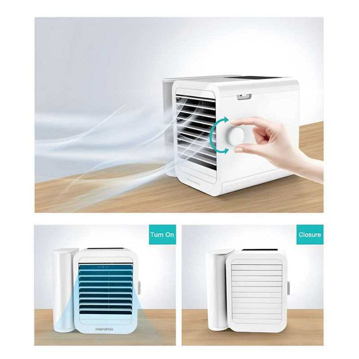 MicroCool Mini Air Conditioner Bærbar Fordampende Sumpkjøler med 1000ml Vanntank | Luvikno