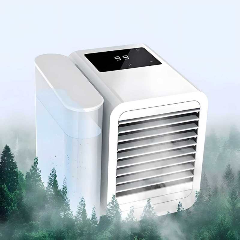 MicroCool Mini Air Conditioner Bærbar Fordampende Sumpkjøler med 1000ml Vanntank | Luvikno