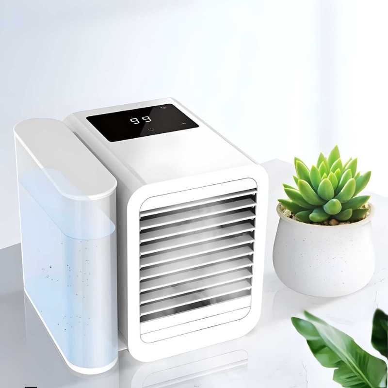 MicroCool Mini Air Conditioner Bærbar Fordampende Sumpkjøler med 1000ml Vanntank | Luvikno