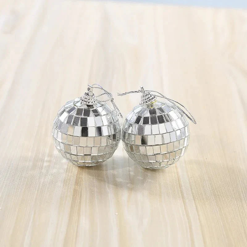 Mini roterende speilglass disko baller for fester | Luvikno
