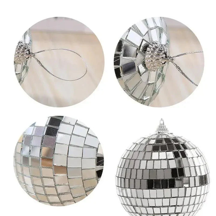 Mini roterende speilglass disko baller for fester | Luvikno