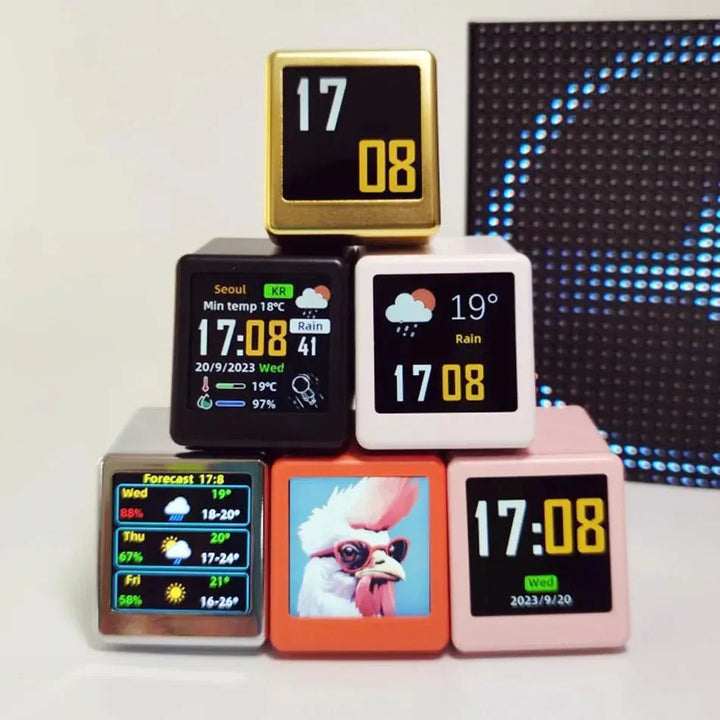 Mini Smart WIFI Multifunksjonsklokke i Stilig Plast | Luvikno