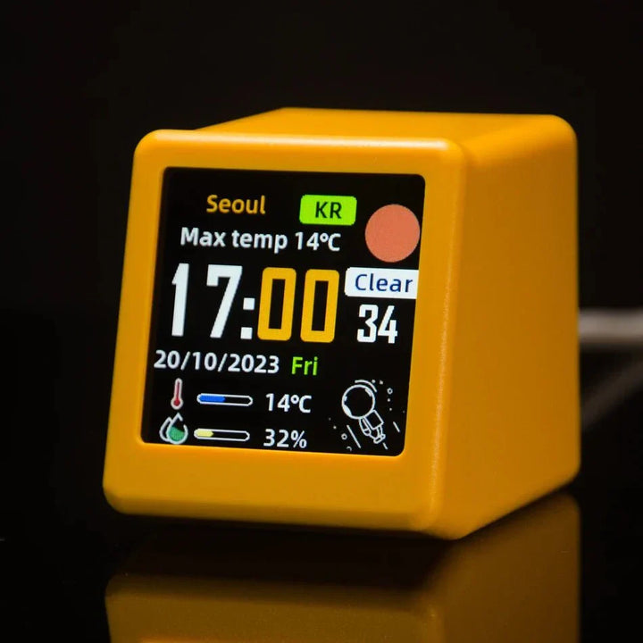 Mini Smart WIFI Multifunksjonsklokke i Stilig Plast | Luvikno