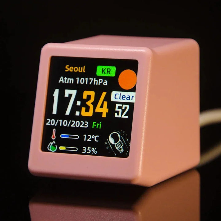 Mini Smart WIFI Multifunksjonsklokke i Stilig Plast | Luvikno