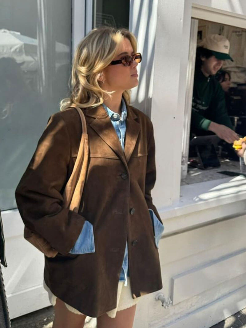 Luvik | Falsk Suede Blazer Jakke