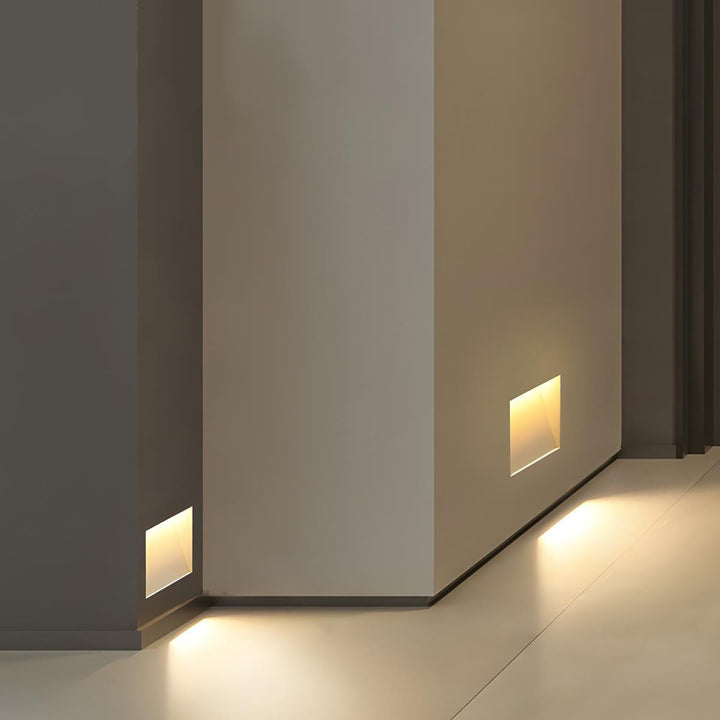 Luvikno | LED Innfelt Vegglamper | Bevegelsessensor. Energisparende & Ideell for Gang. Stuer. og Soverom.