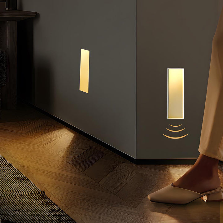 Luvikno | LED Innfelt Vegglamper | Bevegelsessensor. Energisparende & Ideell for Gang. Stuer. og Soverom.
