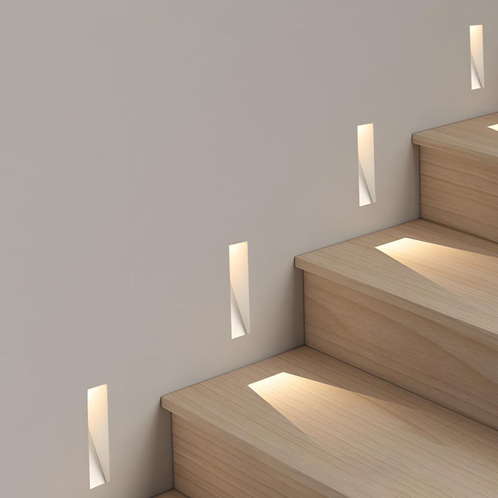Luvikno | LED Innfelt Vegglamper | Bevegelsessensor. Energisparende & Ideell for Gang. Stuer. og Soverom.
