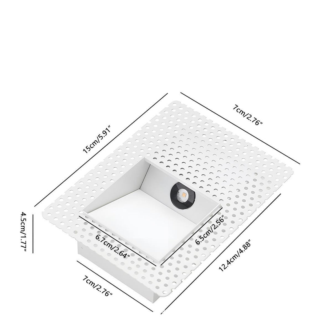 Luvikno | LED Innfelt Vegglamper | Bevegelsessensor. Energisparende & Ideell for Gang. Stuer. og Soverom.
