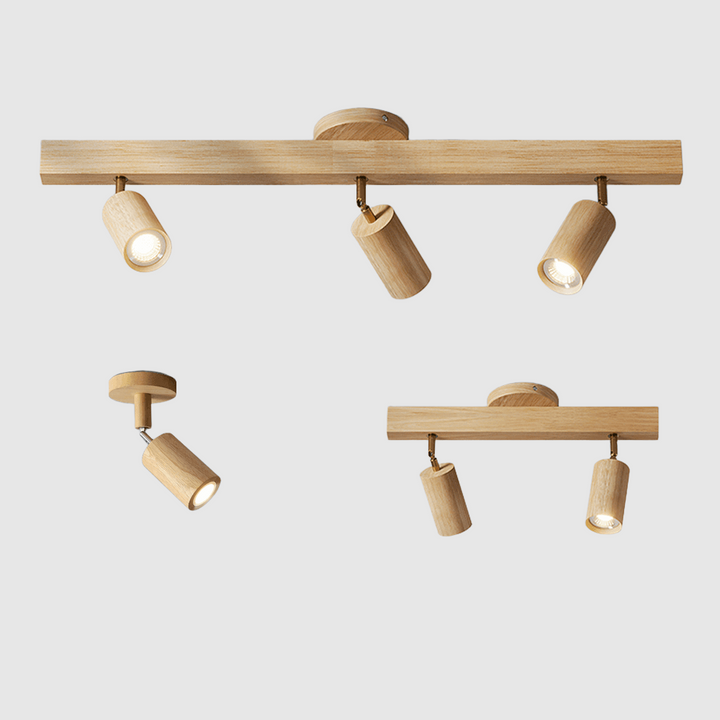 Treprodukt lampe justerbar med varmt lys og minimalistisk design | Luvikno