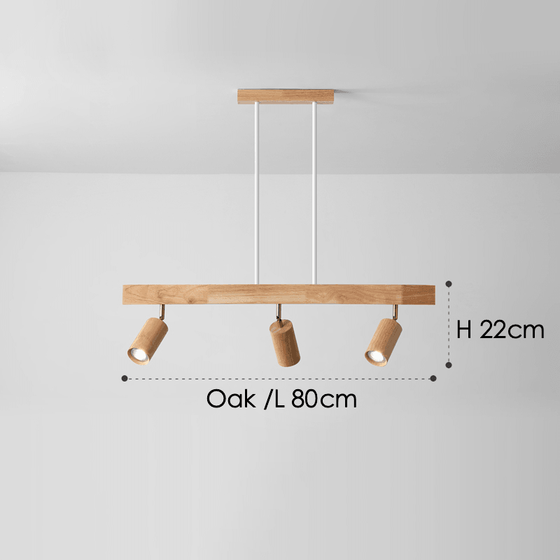 Treprodukt lampe justerbar med varmt lys og minimalistisk design | Luvikno