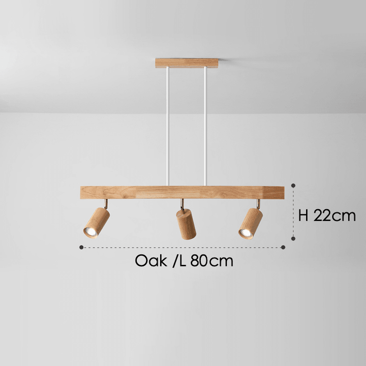 Treprodukt lampe justerbar med varmt lys og minimalistisk design | Luvikno