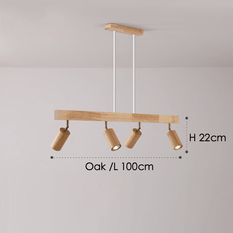Treprodukt lampe justerbar med varmt lys og minimalistisk design | Luvikno