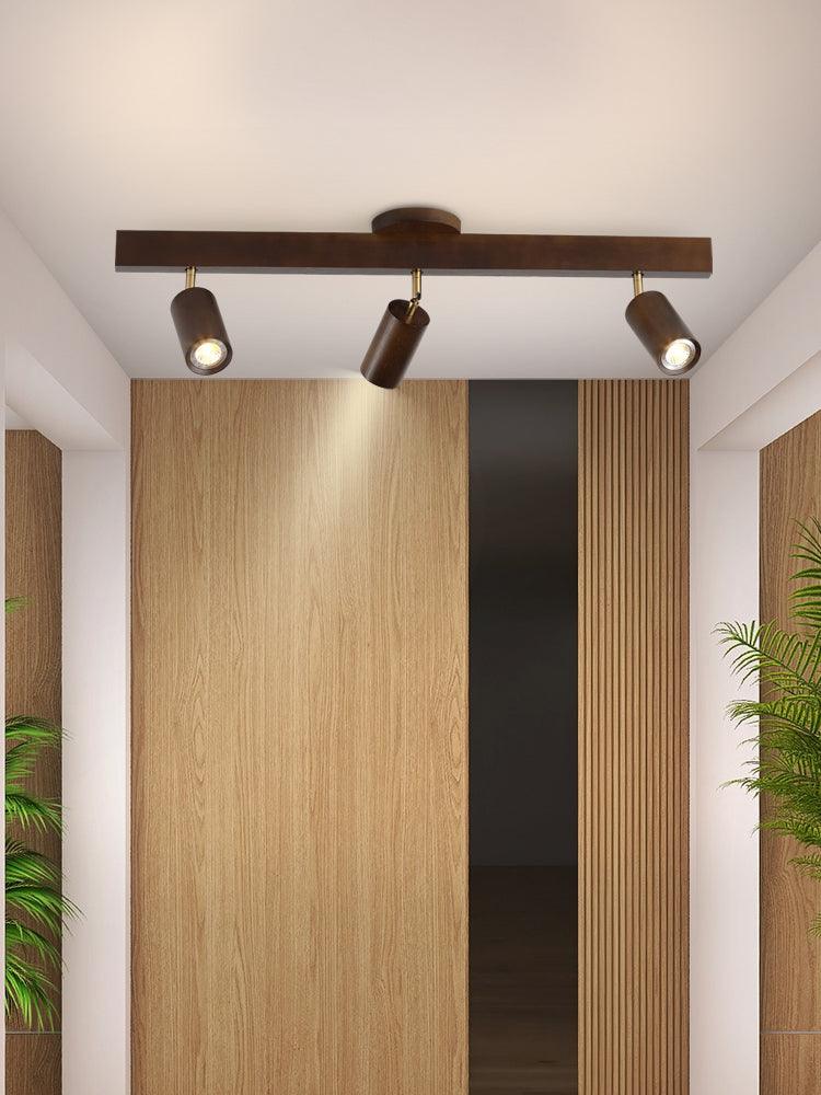 Luvikno | Justerbar Tre Taklampe Minimalistisk Massivt Tre