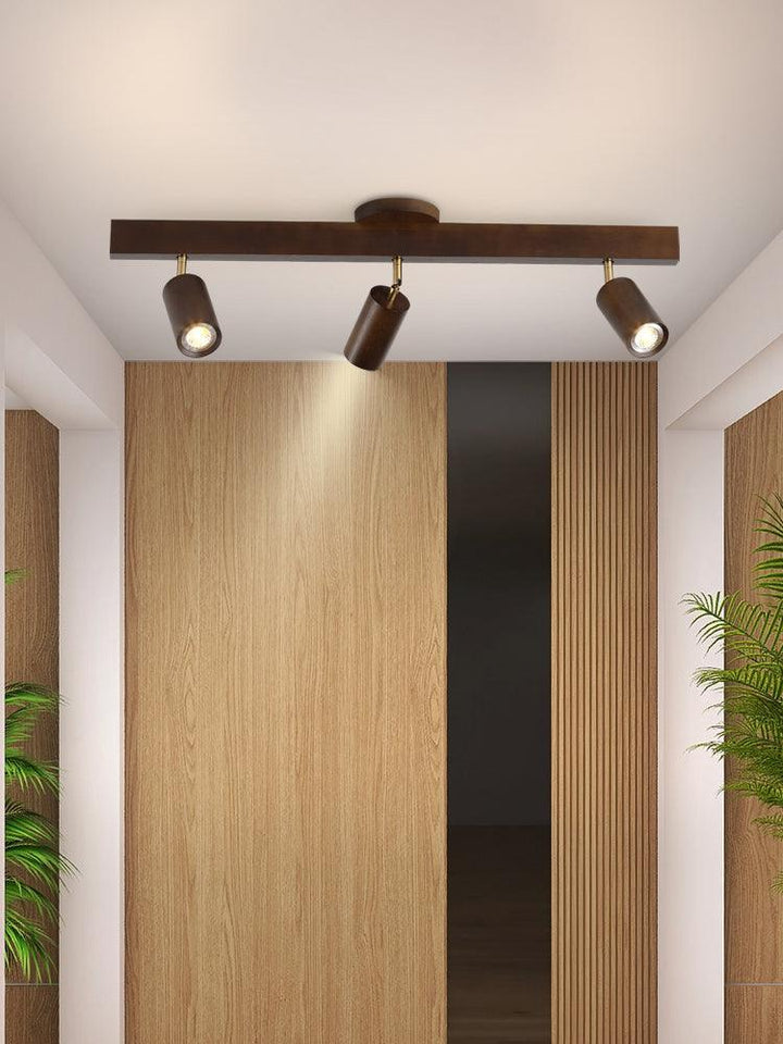 Luvikno | Justerbar Tre Taklampe Minimalistisk Massivt Tre