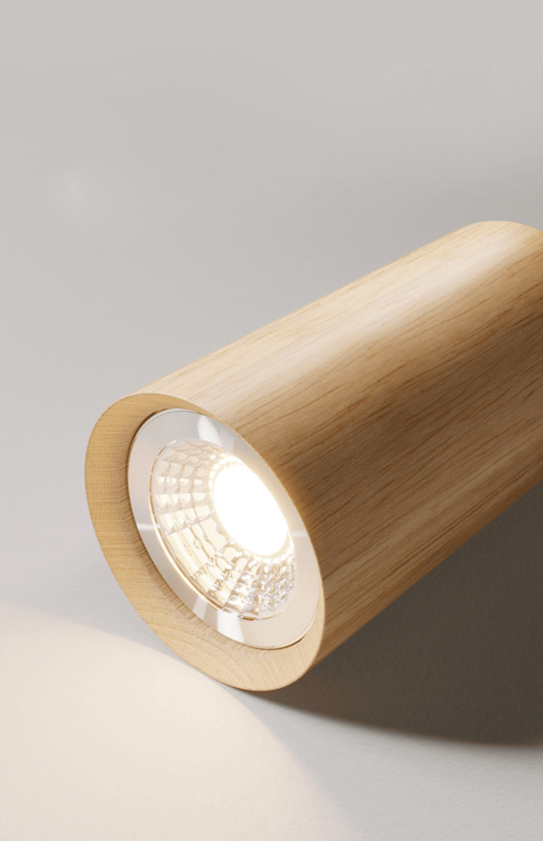 Treprodukt lampe justerbar med varmt lys og minimalistisk design | Luvikno