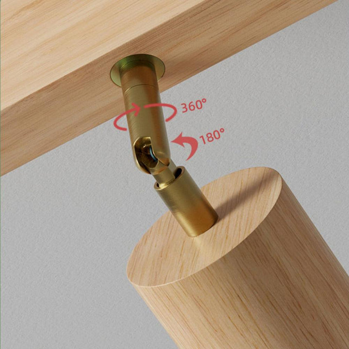 Treprodukt lampe justerbar med varmt lys og minimalistisk design | Luvikno