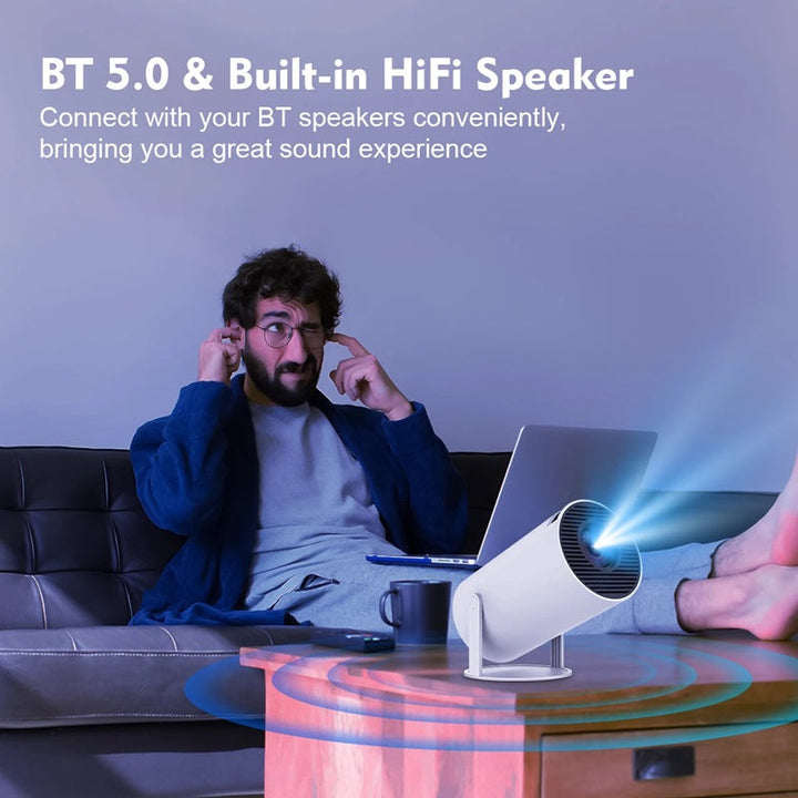 Luvikno | Smart 4K Mini Projektor med Dual WiFi og Bluetooth-tilkobling