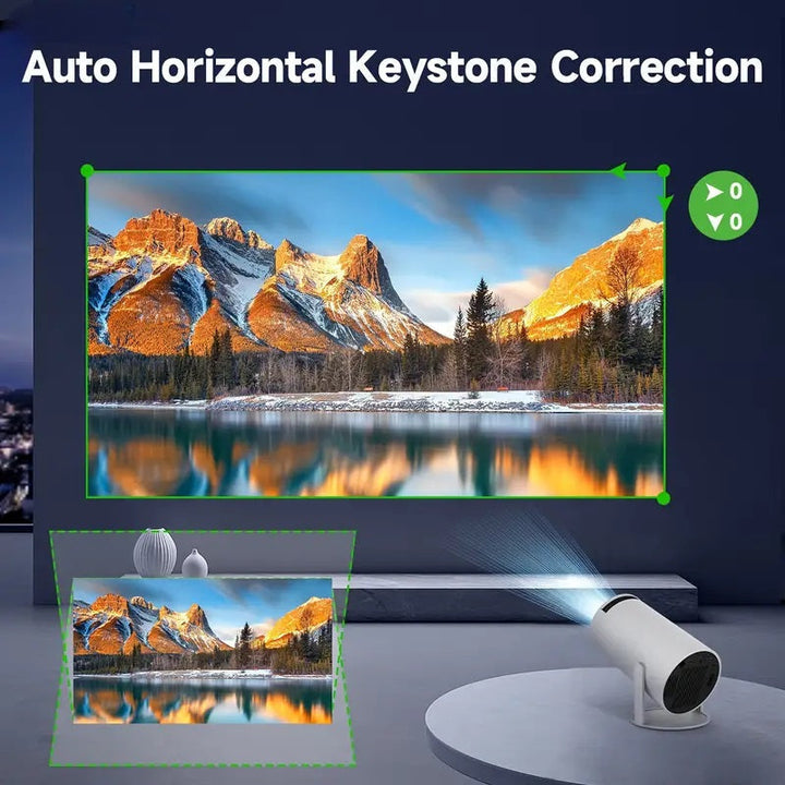 Luvikno | Smart 4K Mini Projektor med Dual WiFi og Bluetooth-tilkobling