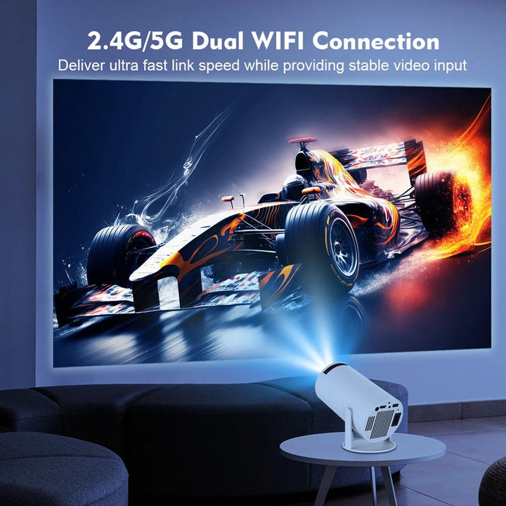 Luvikno | Smart 4K Mini Projektor med Dual WiFi og Bluetooth-tilkobling