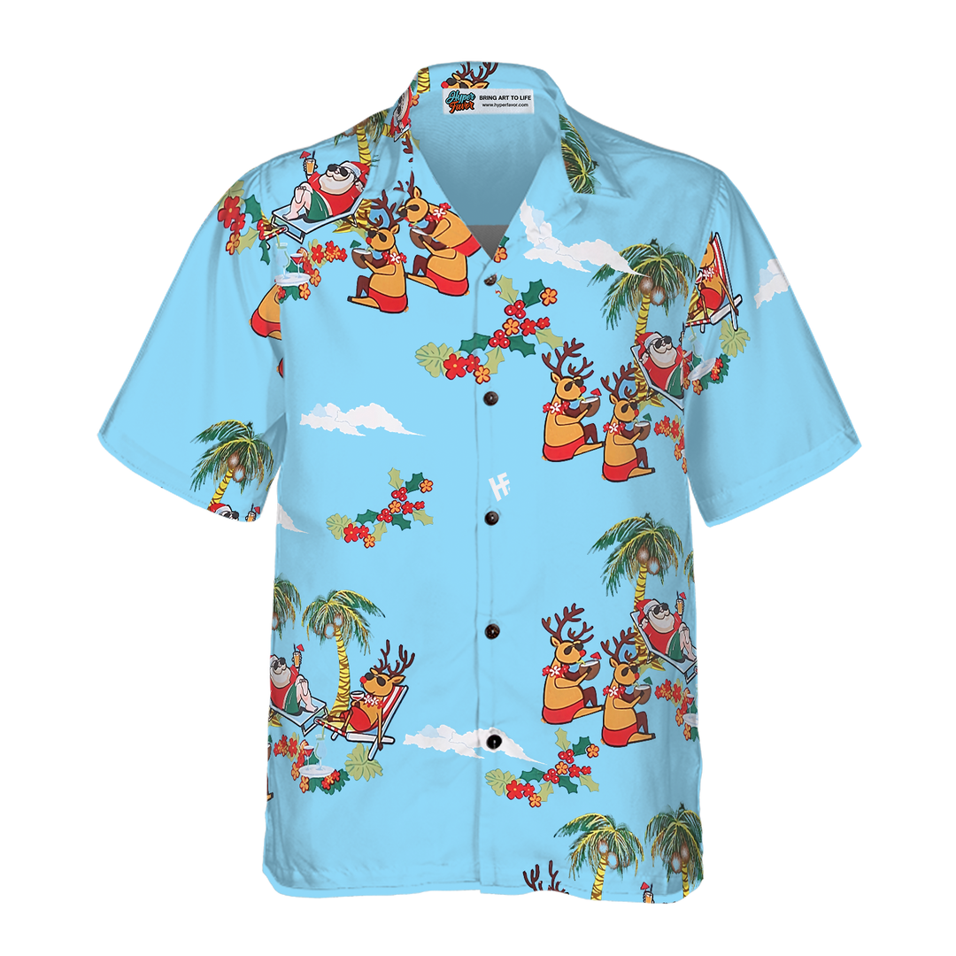 Luvik | God jul Julemannen 2 Hawaii-skjorte