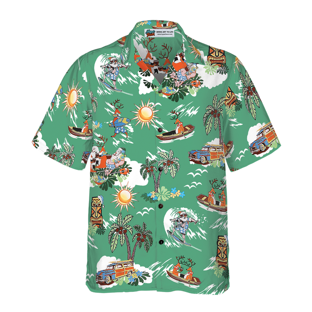 Luvik | God jul Julefar 10 Hawaii-skjorte