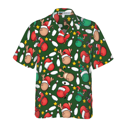 Luvik | Jouluhawaiipaidat Hyperfavor, joulukuvioinen lyhythihainen t-paita, joululahjaidea miehille ja naisille