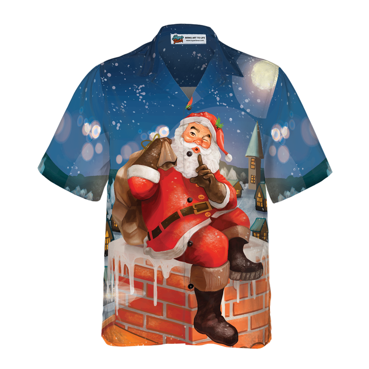 Luvik | Hawaii-skjorter, Santa kortermet gave-t-skjorte, julegaveidé t-skjorte for menn og kvinner