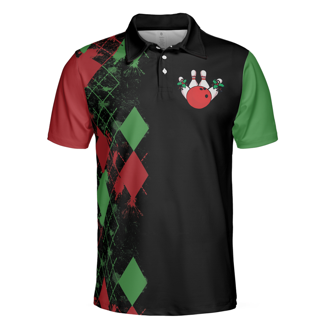 Luvik | Bowly Nattkjole Poloshirt, Poloshirt-design med juletema, Den beste julegaveideen for bowlingentusiaster