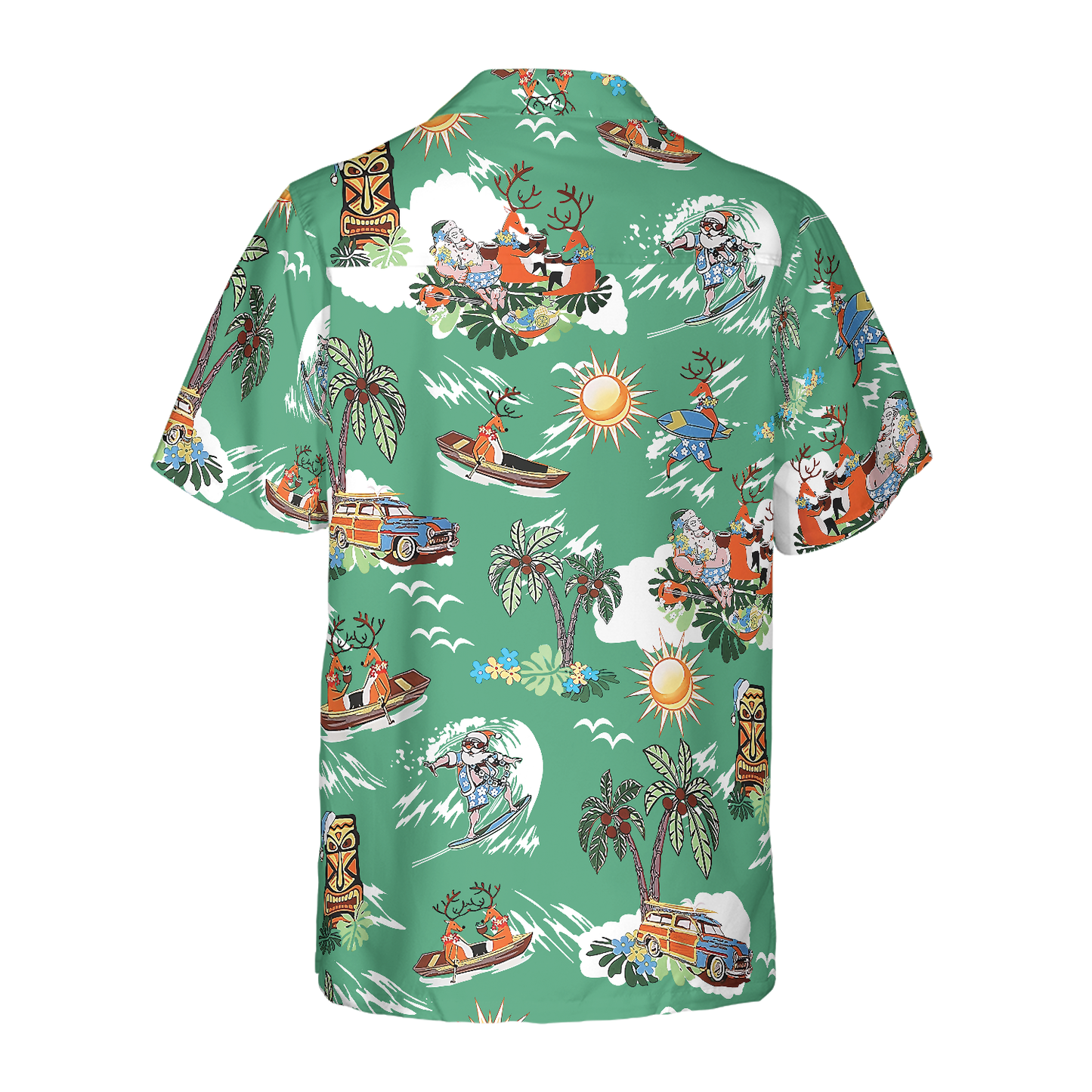 Luvik | Hyvää joulua Joulupukki 10 Hawaii-paita