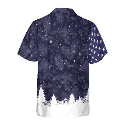 Luvik | Jouluhawaiipaidat Hyperfavor, lyhythihainen USA-lippukuosisella T-paidalla, joulupaitana idea lahjaksi miehille ja naisille