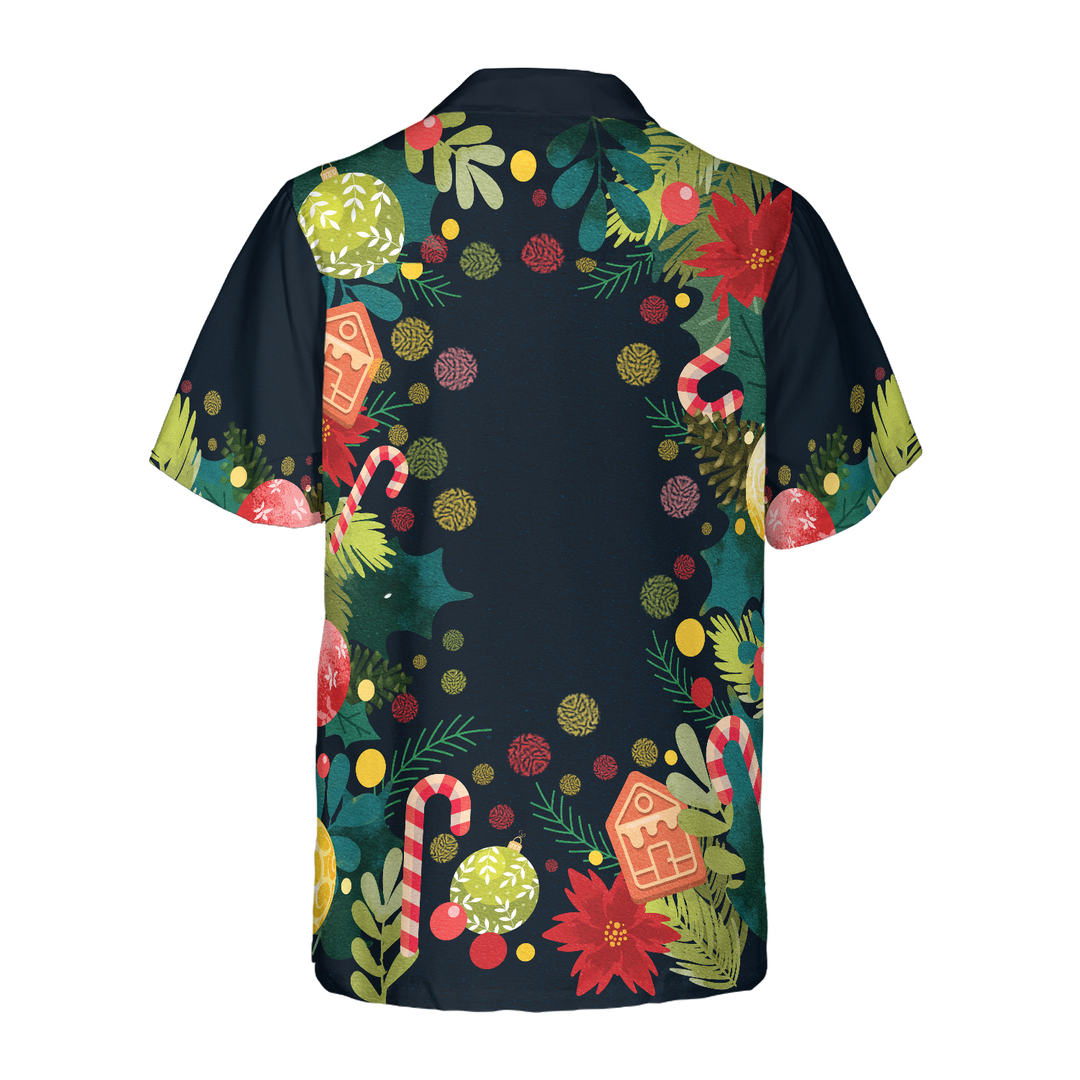 Luvik | Hyperfavor Julemann Surf Hawaii-skjorte, Jule skjorter Kortermet Knappeskjorte for Menn og Kvinner