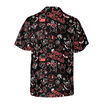 Luvik | Jouluhawaiji-paidat Hyperfavor, lyhythihaiset jouluraitapaidat, joululahjaidea miehille ja naisille