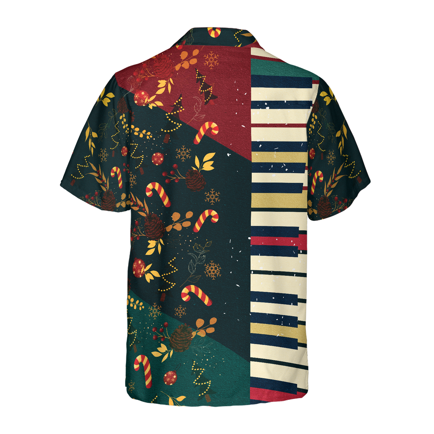 Luvik | Hyperfavor joulumotiivi pianohawaiipaitojen kanssa, lyhythihaiset joulupaidat napilliset miesten ja naisten paidat