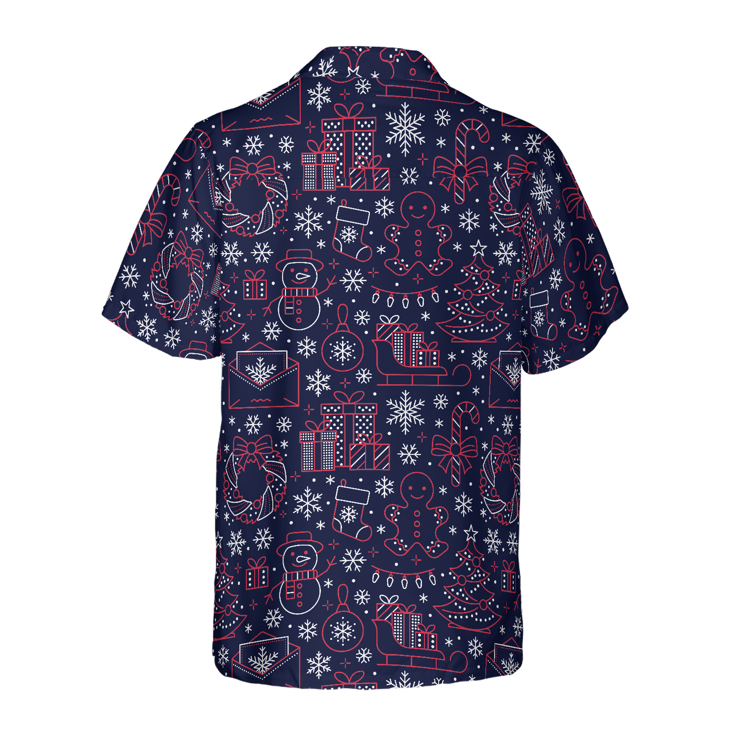 Luvik | Havaiji-paidat, lyhythihainen jouluraitakuosiset paidat, joululahjaidea miehille ja naisille