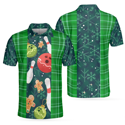 Luvik | Joulupallo flanellilla, jossa on tartan-kuvio Miesten poolopaidat