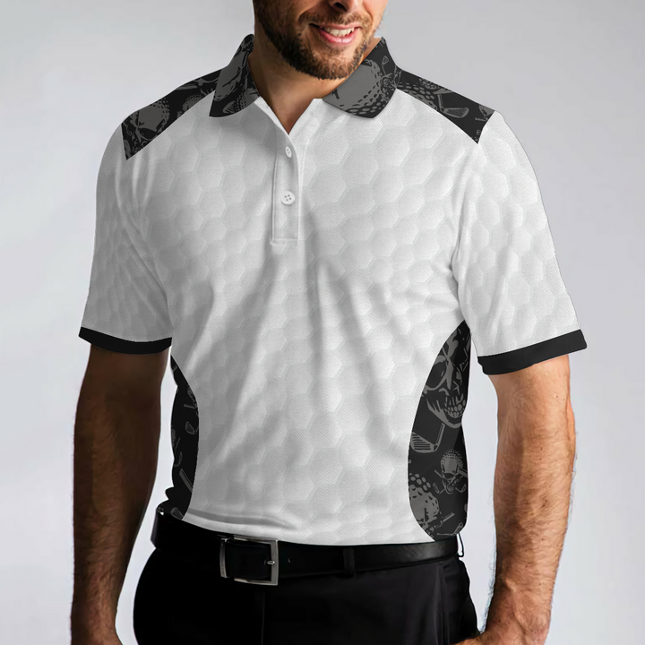 Luvik | Grip It Rip It Sip It Golfgenser Hvit, Mønsterstrikket genser til jul, Skremmende gaveidé for golfere