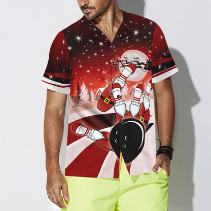 Luvik | Hawaijipaitalista, lyhythihainen joulupaitabowling, joululahjaidea miehille ja naisille