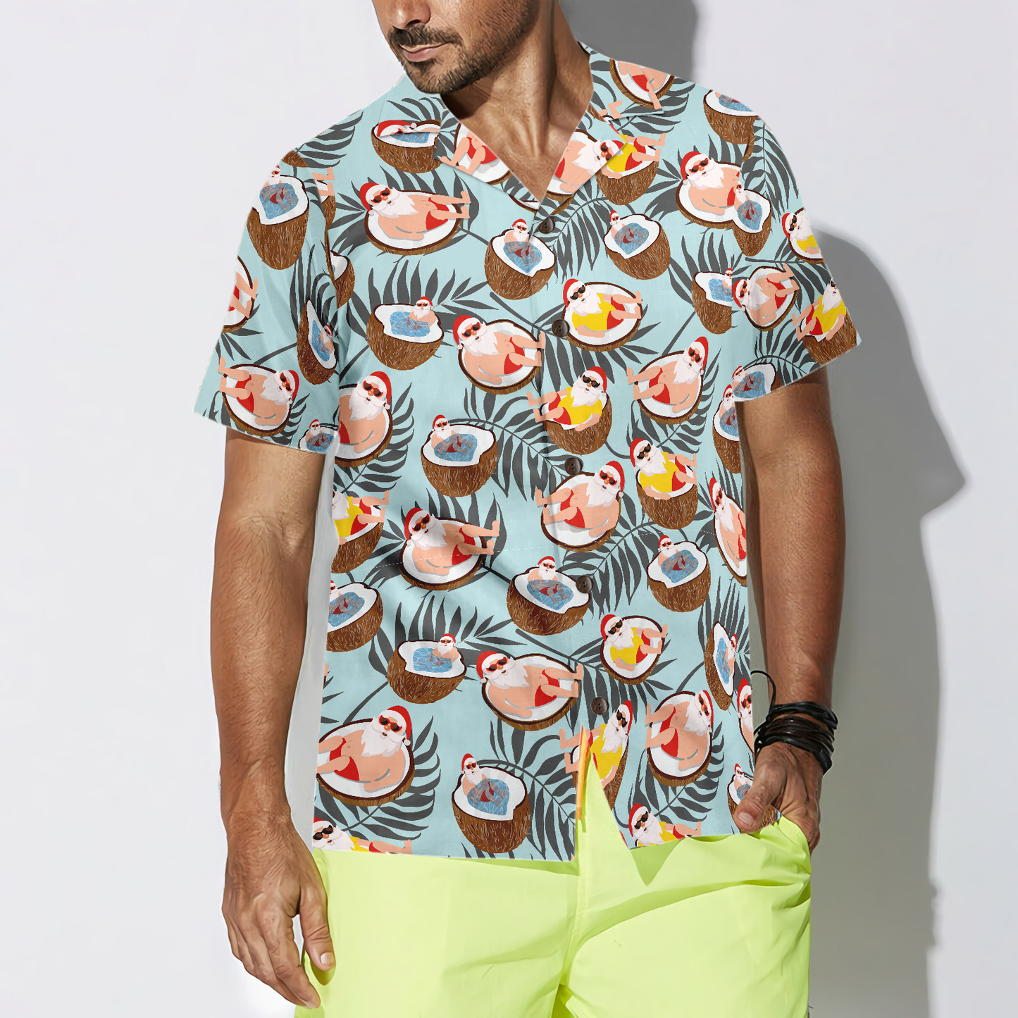 Luvik | Jouluhavaijin paidat Hyperfavor, isän t-paita kookostakko lyhyillä hihoilla, joululahjaidea t-paidalle miehille ja naisille