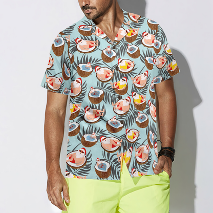 Luvik | Jouluhavaijin paidat Hyperfavor, isän t-paita kookostakko lyhyillä hihoilla, joululahjaidea t-paidalle miehille ja naisille