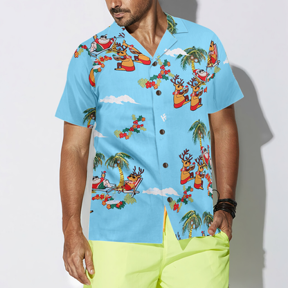 Luvik | Hyvää joulua Joulupukki 2 Hawaii-paita