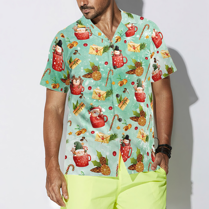 Luvik | Hyperfavor joulumotiivi Santa 1 motiivihawaiipaita, lyhythihaiset joulupaidat nappilista miehille ja naisille