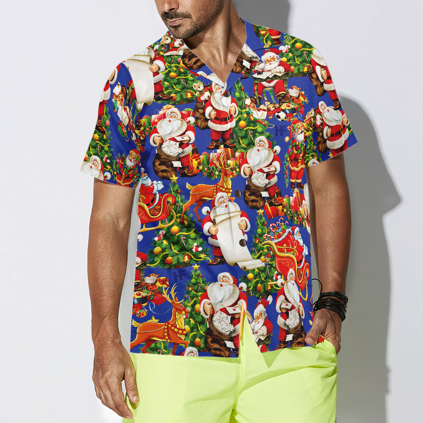 Luvik | Hauskaa joulua Joulupukki 6 hawaiipaita